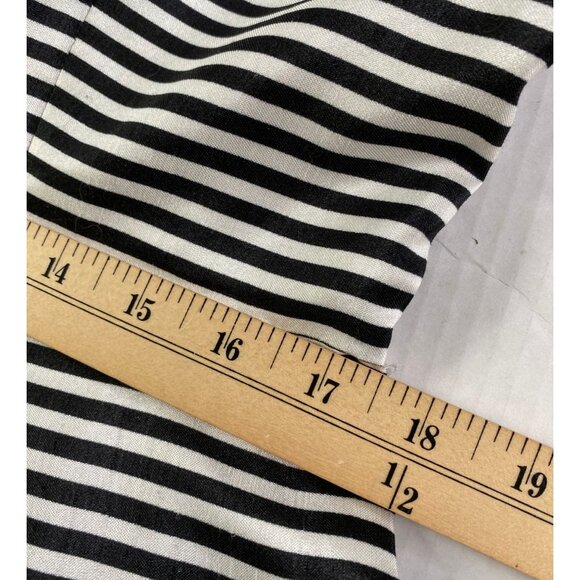 Julian Taylor Cream and Black Stripe Back Cut Out Dress Size 14 Whimsical Church - Picture 10 of 15